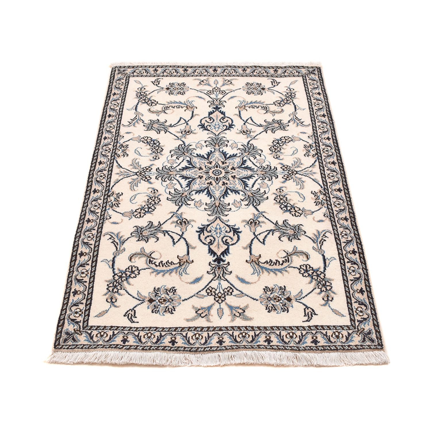 Tapis persan - Nain - 138 x 90 cm - beige clair