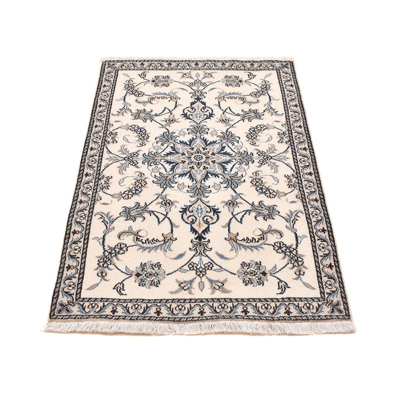 Tapis persan - Nain - 138 x 90 cm - beige clair