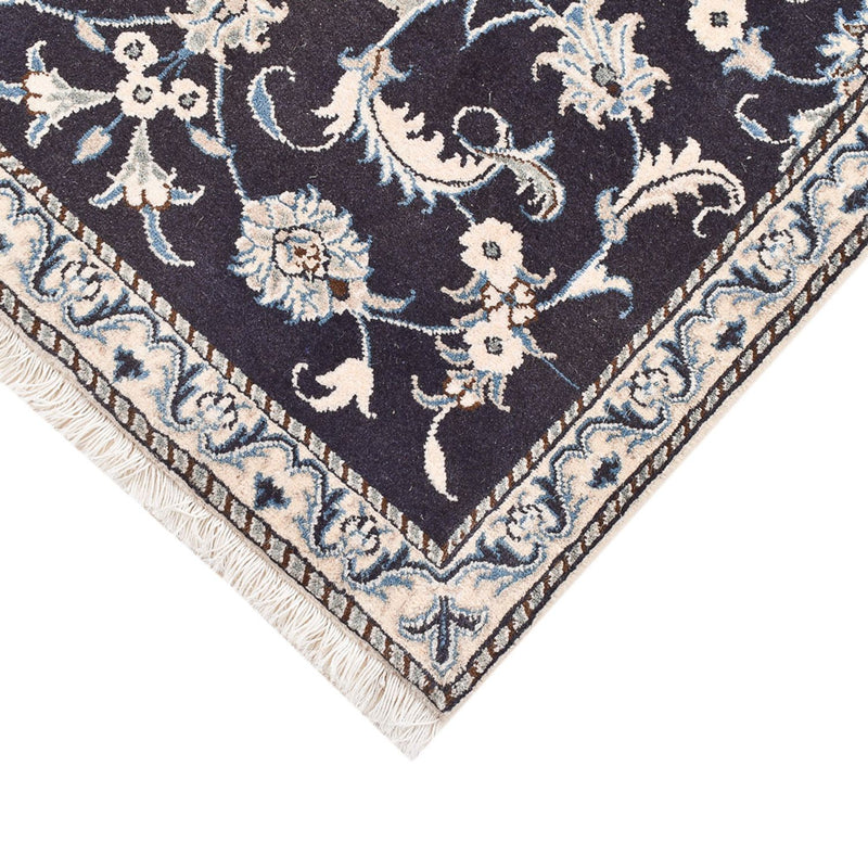 Tapis persan - Nain - 141 x 90 cm - bleu foncé