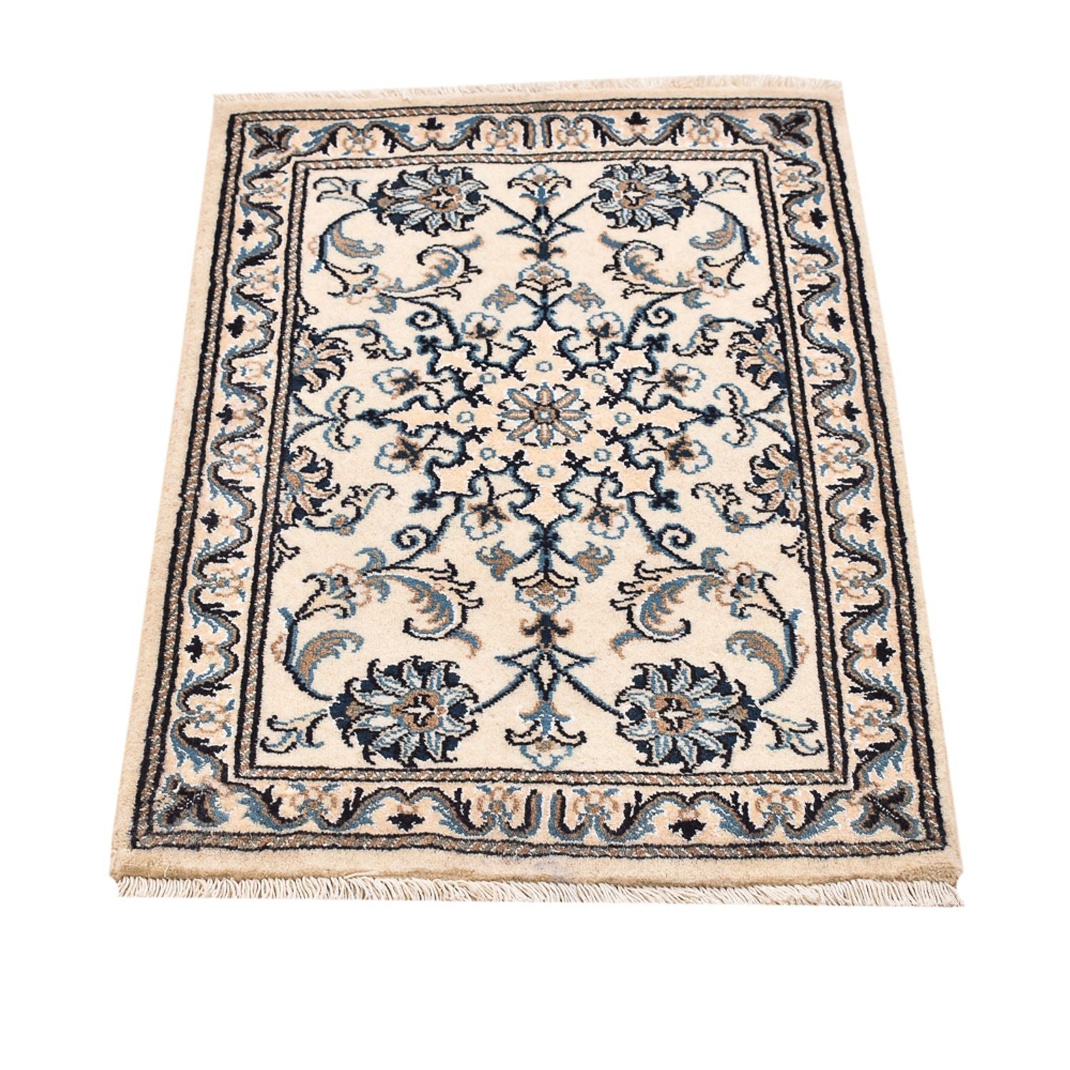 Tapis persan - Nain - 90 x 60 cm - blanc