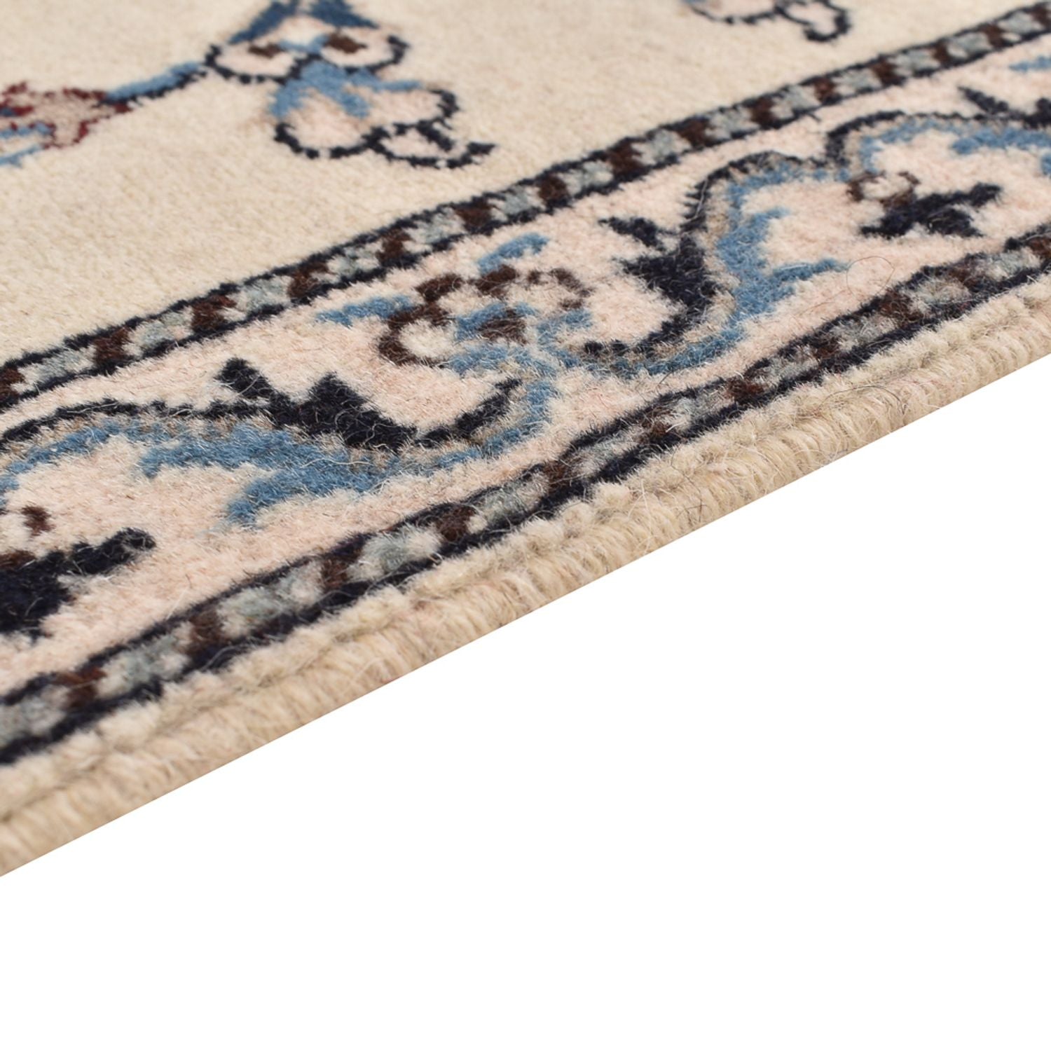 Tapis de couloir Tapis persan - Nain - 290 x 80 cm - beige