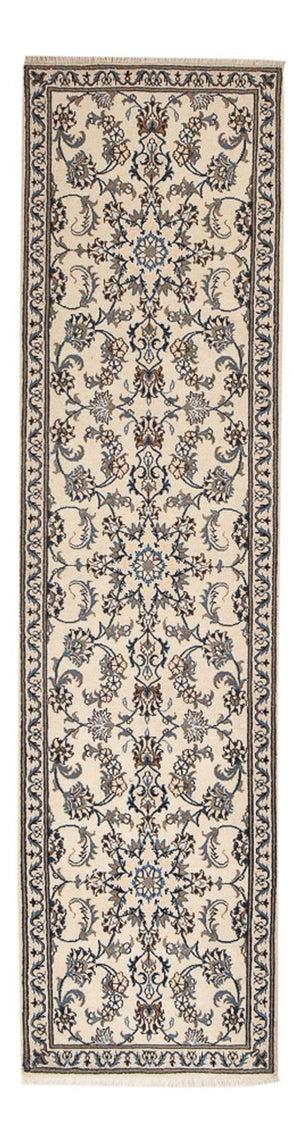 Tapis de couloir Tapis persan - Nain - 292 x 75 cm - beige