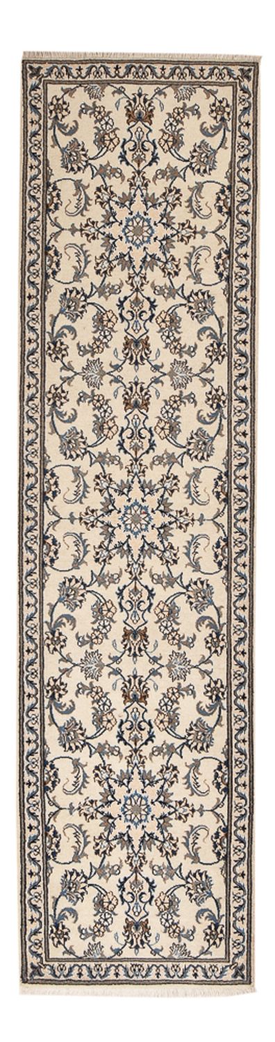 Tapis de couloir Tapis persan - Nain - 292 x 75 cm - beige