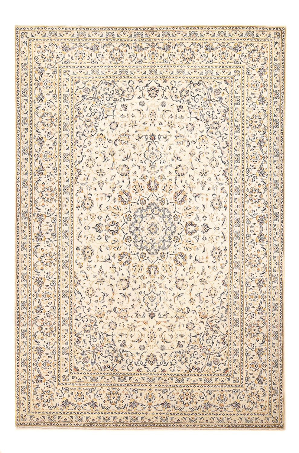 Tapis persan - Keshan - 298 x 202 cm - beige