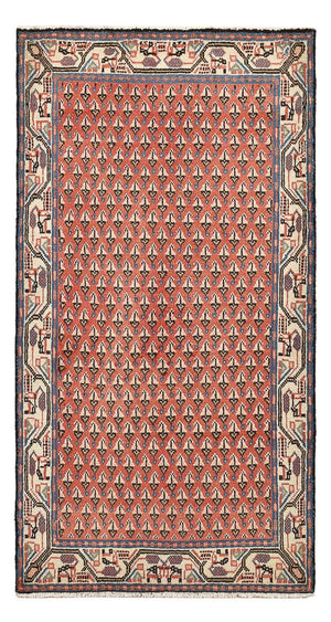 Tapis persan - Mir - 123 x 62 cm - rouge clair