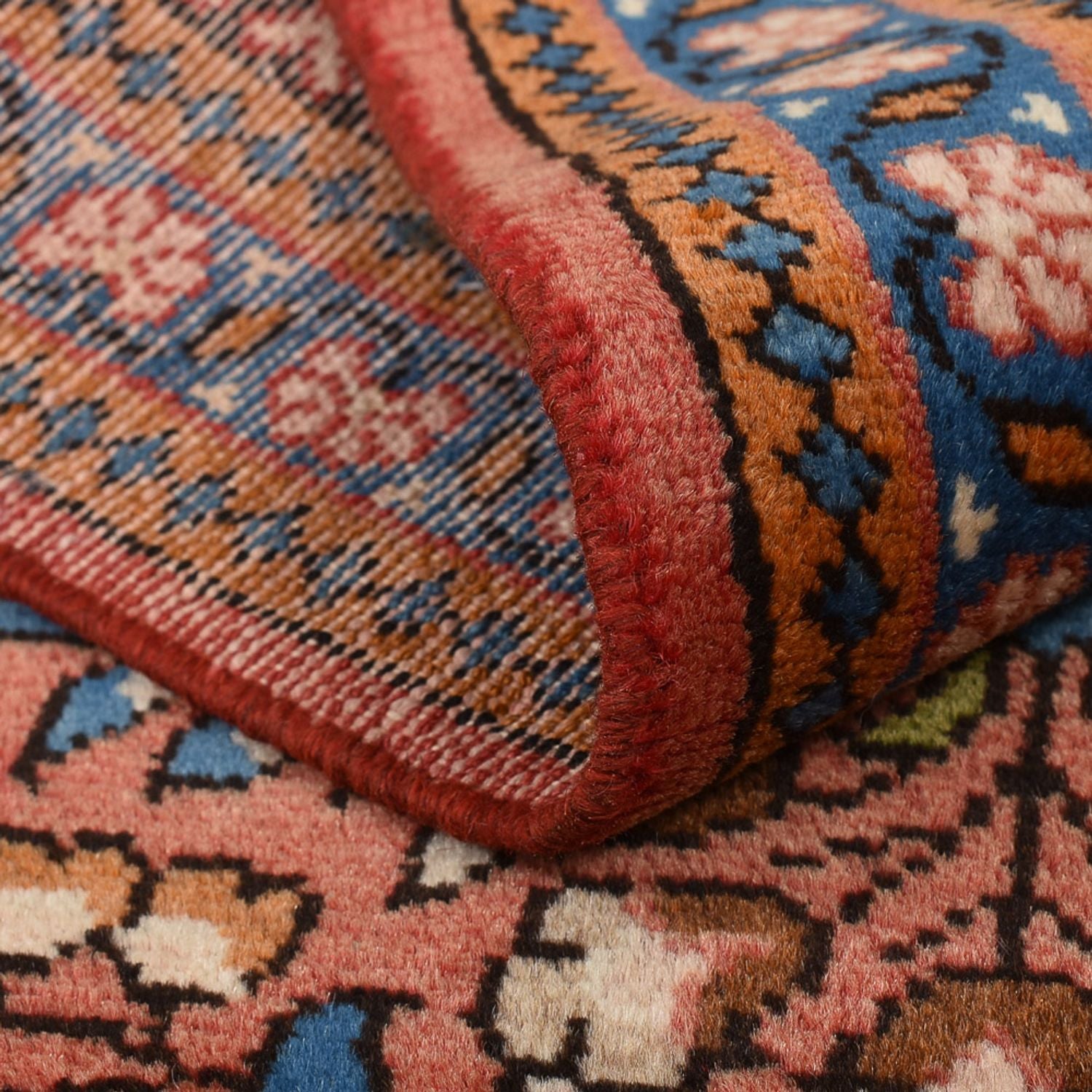 Tapis persan - Nomadic - 126 x 71 cm - rouge clair