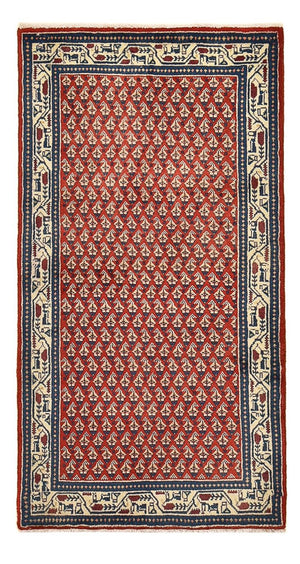 Tapis persan - Mir - 134 x 68 cm - rouge clair