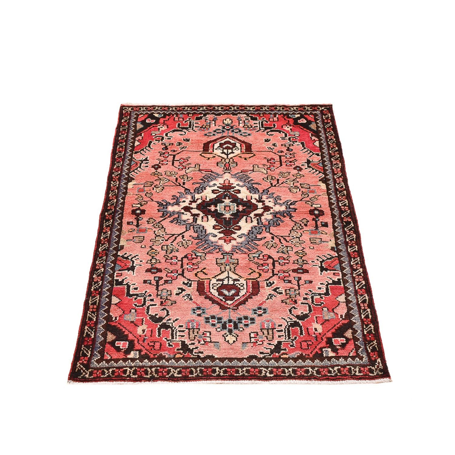 Tapis persan - Nomadic - 123 x 80 cm - rouge clair