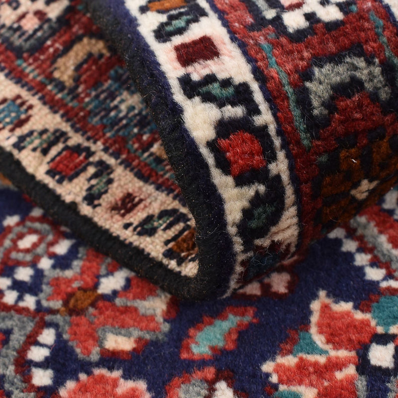 Tapis persan - Nomadic - 90 x 53 cm - rouge foncé
