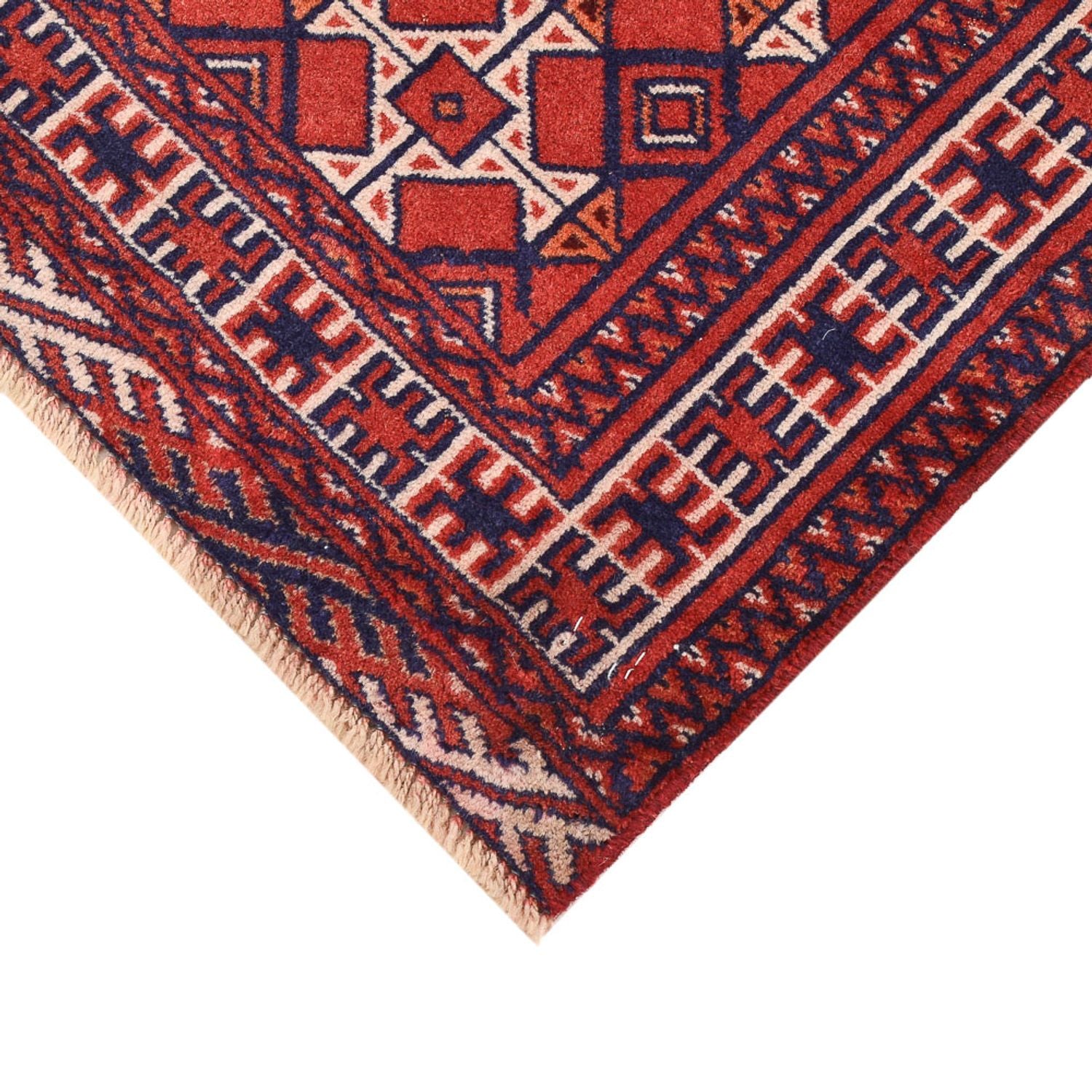 Tapis persan - Nomadic - 92 x 70 cm - rouge foncé