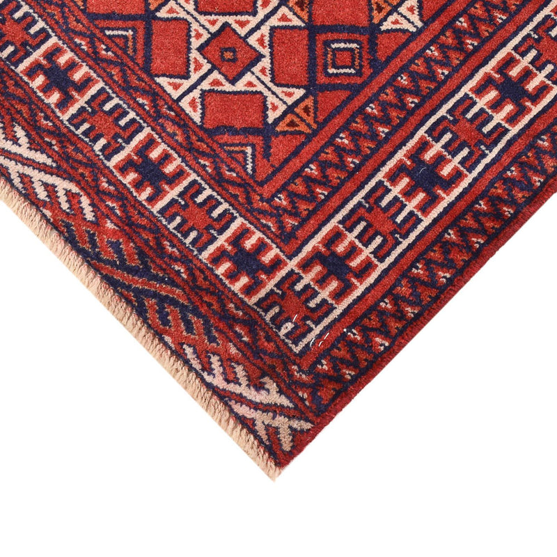 Tapis persan - Nomadic - 92 x 70 cm - rouge foncé