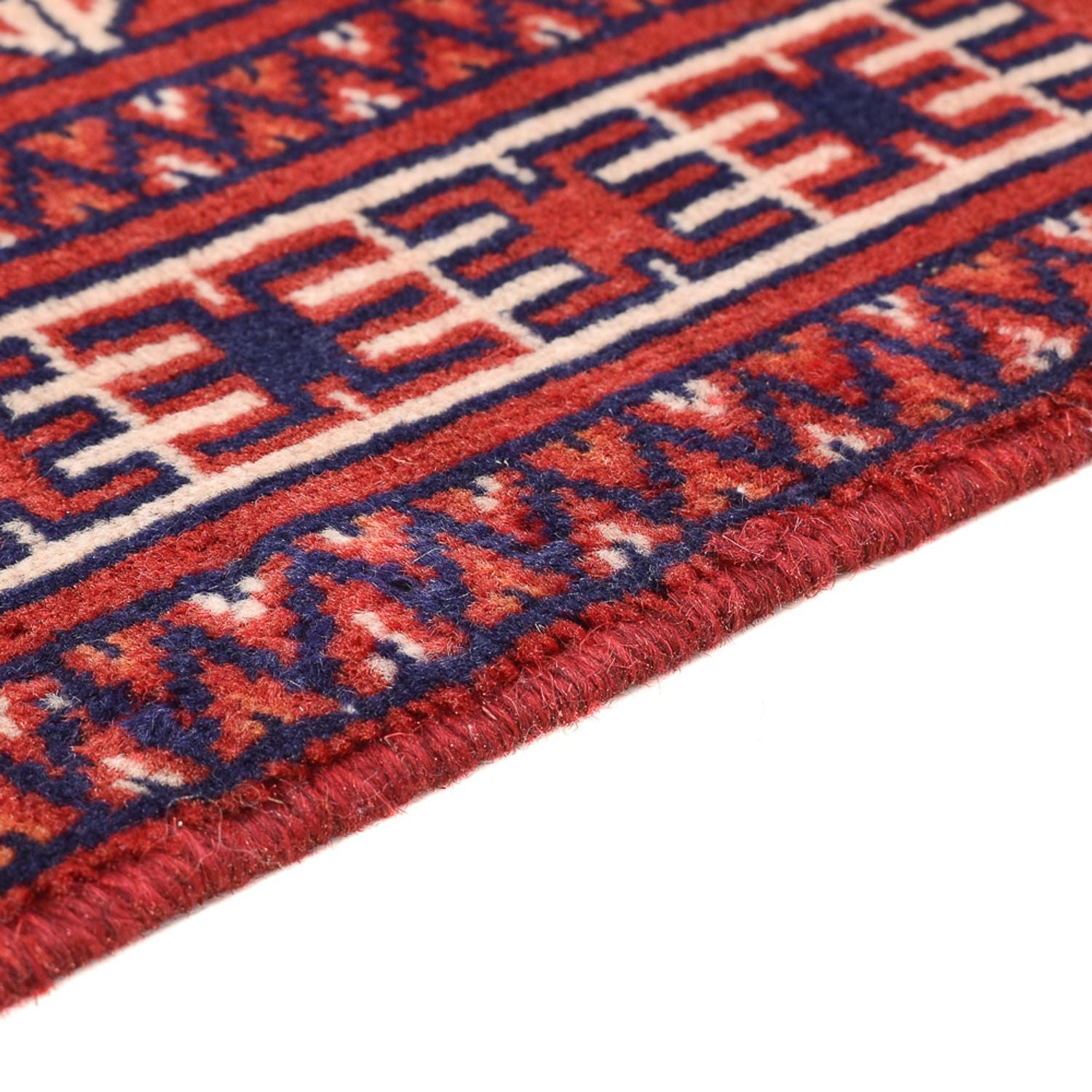 Tapis persan - Nomadic - 92 x 70 cm - rouge foncé