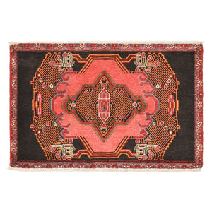 Tapis persan - Nomadic - 77 x 54 cm - rouge clair