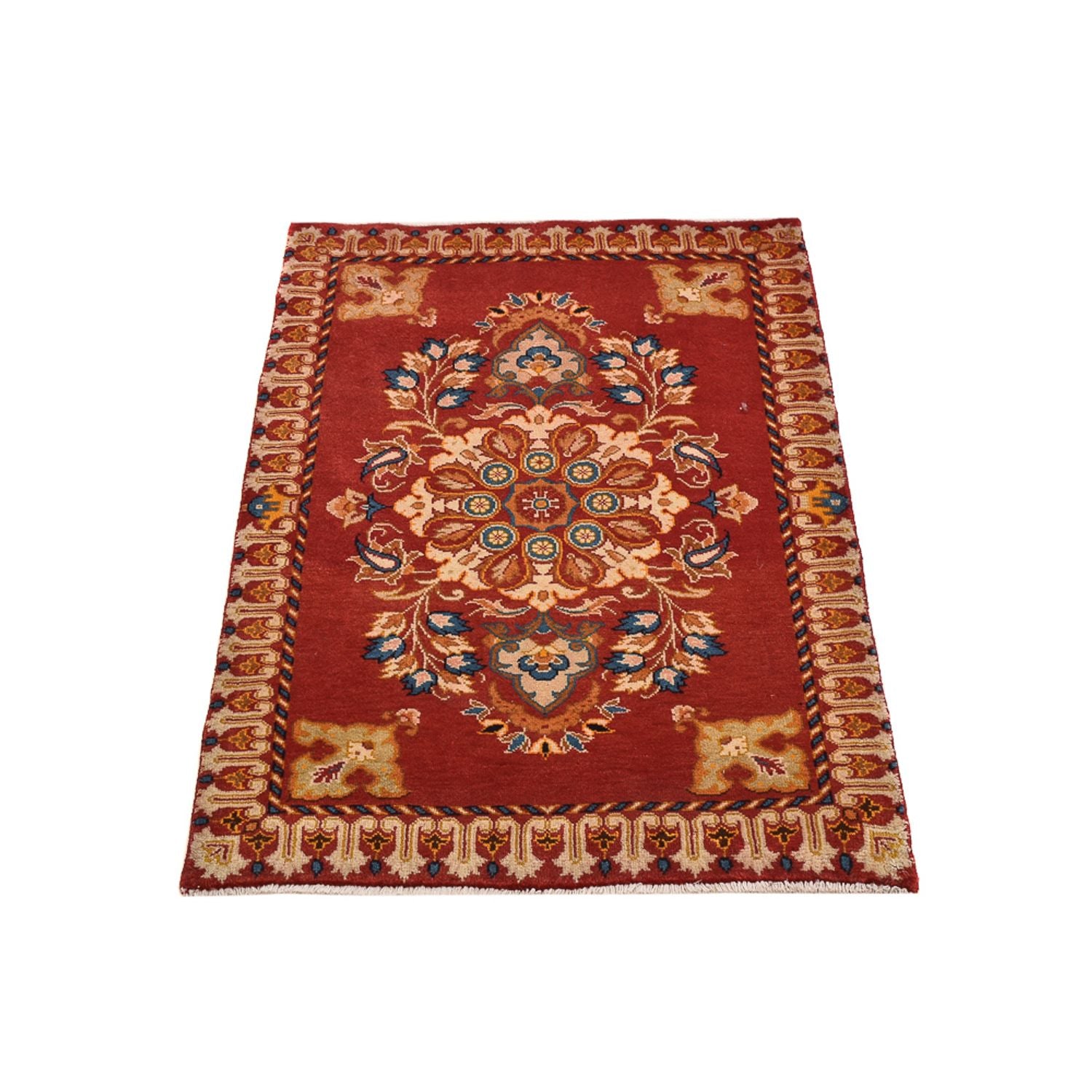 Tapis persan - Nomadic - 93 x 64 cm - rouge