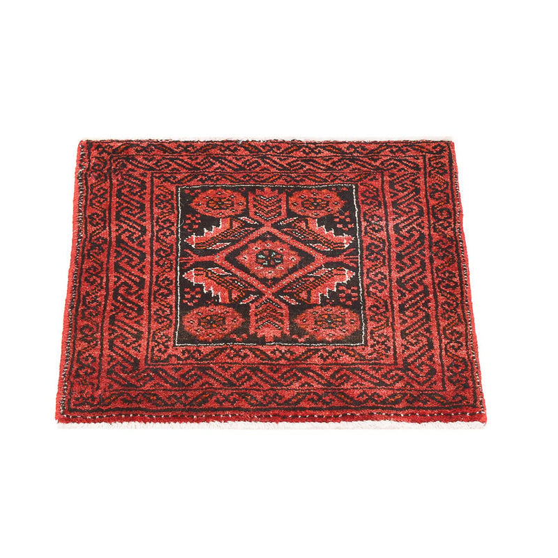 Tapis persan - Nomadic carré  - 43 x 40 cm - rouge