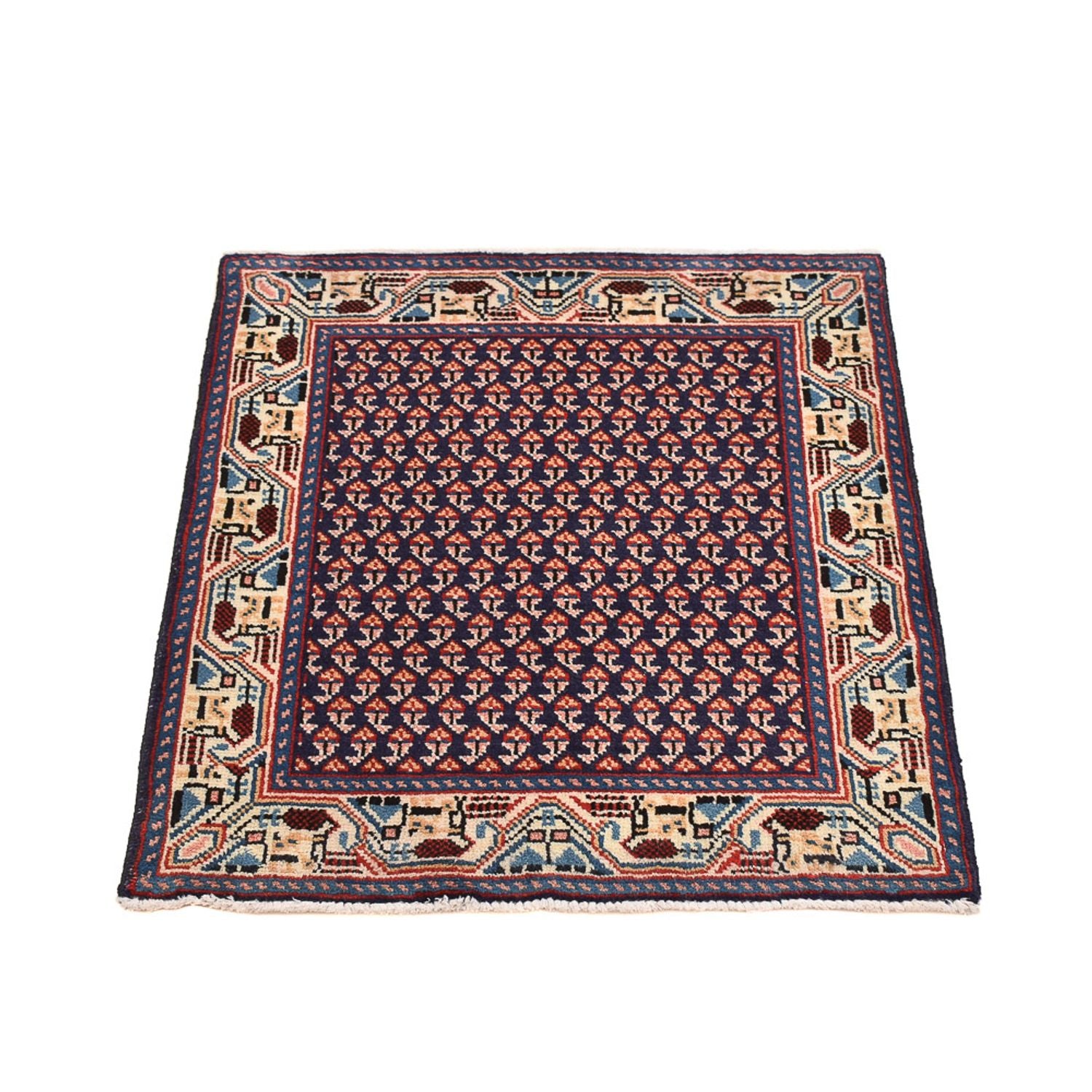Tapis persan - Nomadic carré  - 73 x 61 cm - violet