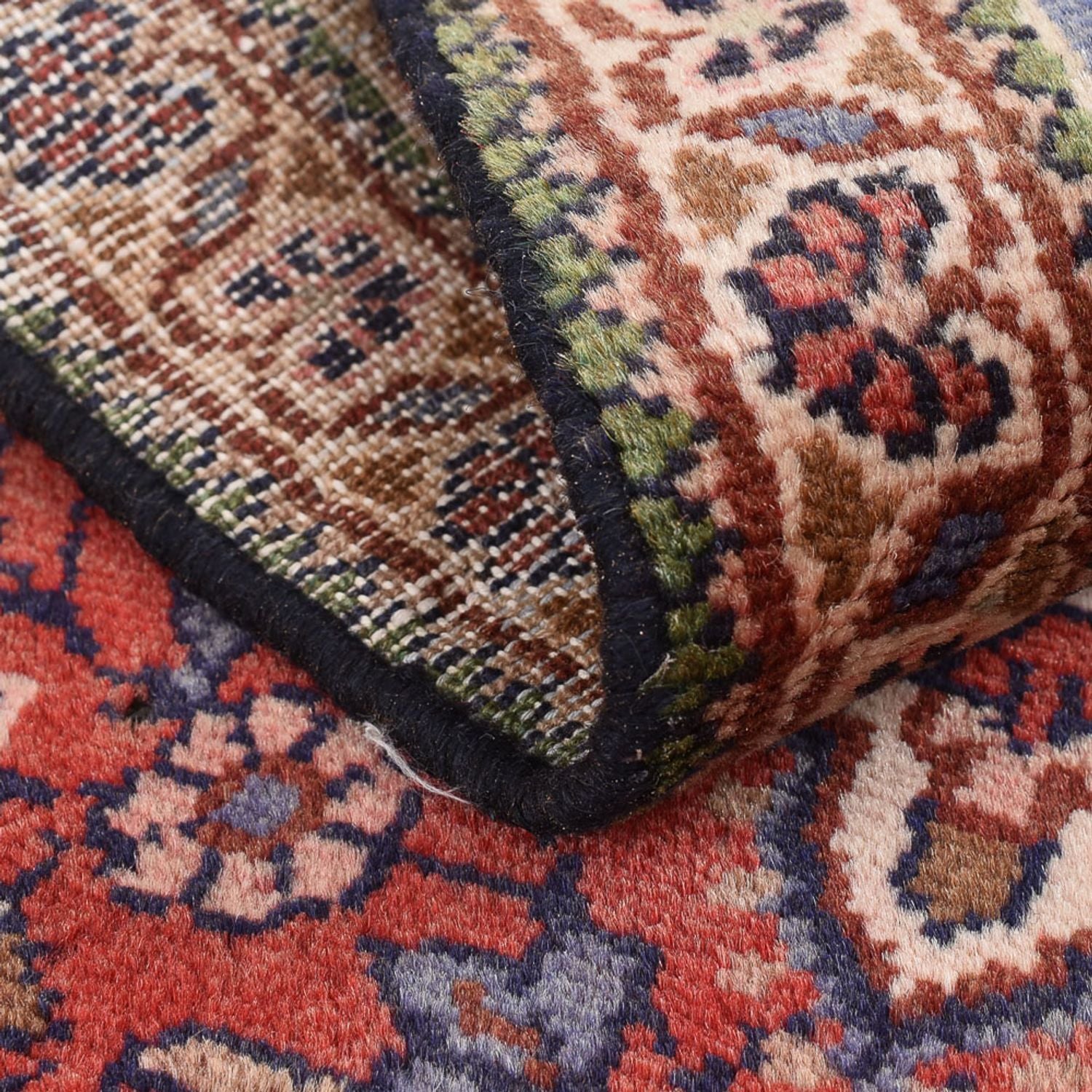 Tapis persan - Nomadic - 88 x 60 cm - rouge