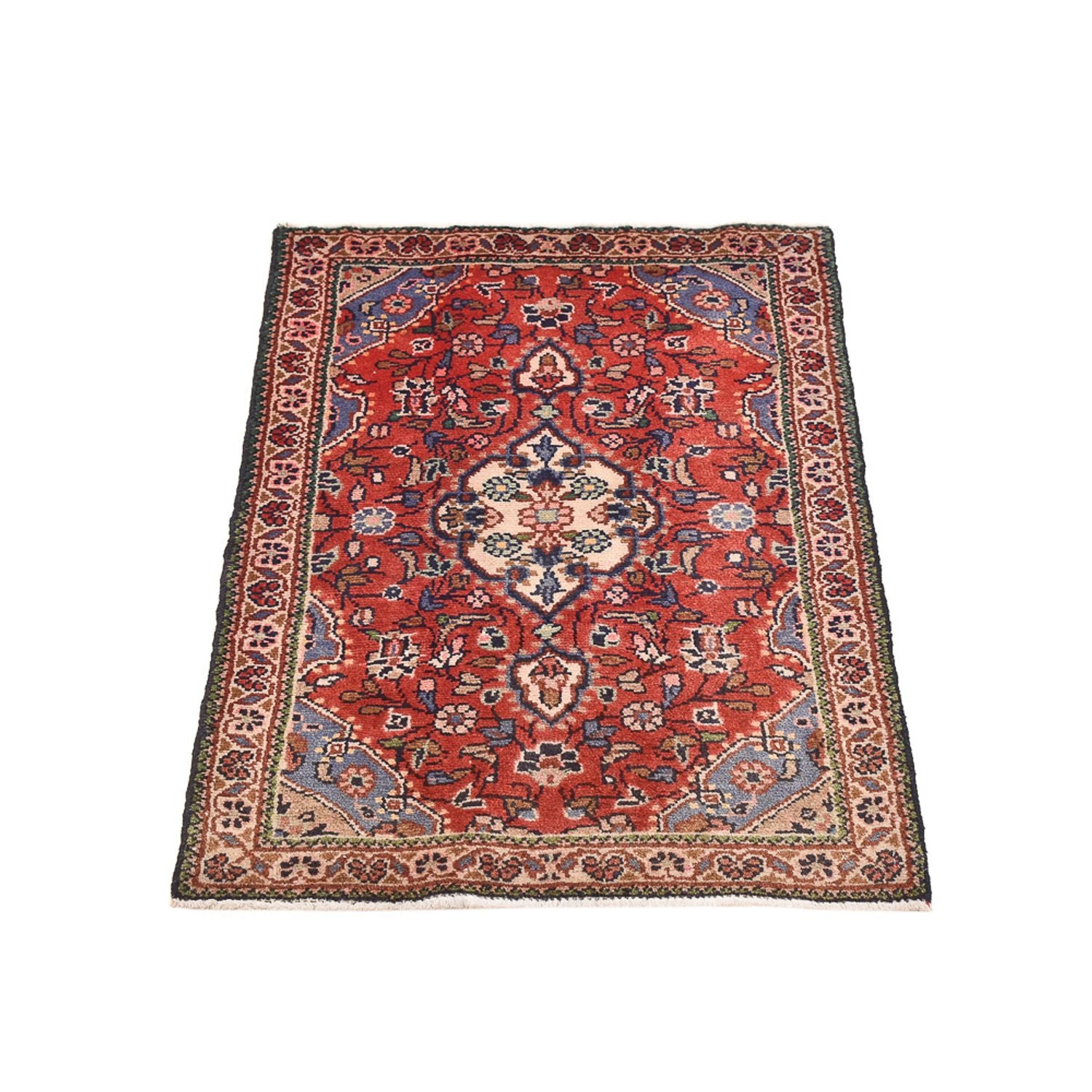 Tapis persan - Nomadic - 88 x 60 cm - rouge