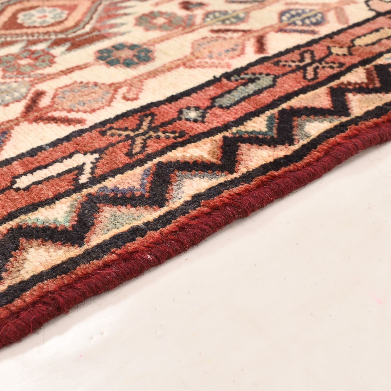 Tapis persan - Nomadic - 101 x 62 cm - rouge clair
