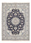 Tapis persan - Nain - 198 x 149 cm - bleu foncé