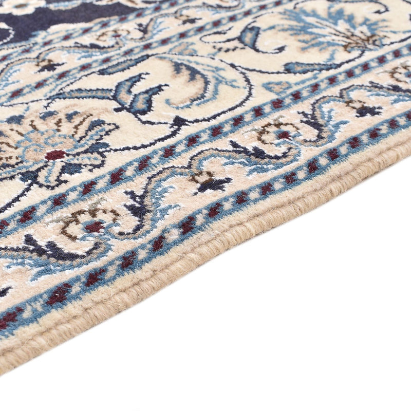 Tapis persan - Nain - 198 x 149 cm - bleu foncé