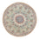 Tapis persan - Nain - Royal ronde  - 139 x 139 cm - vert clair