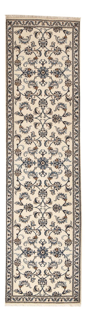 Tapis de couloir Tapis persan - Nain - 311 x 79 cm - beige