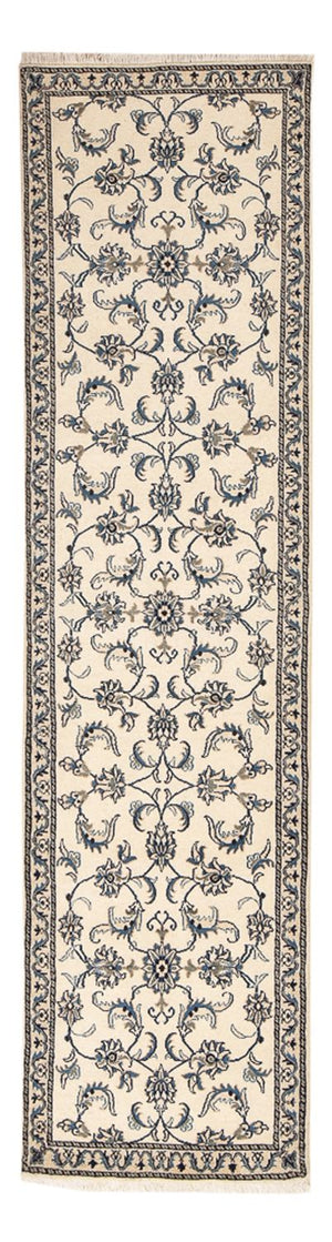 Tapis de couloir Tapis persan - Nain - 300 x 78 cm - beige