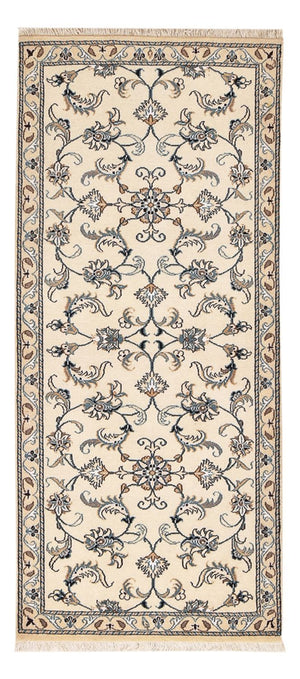 Tapis de couloir Tapis persan - Nain - 182 x 79 cm - beige