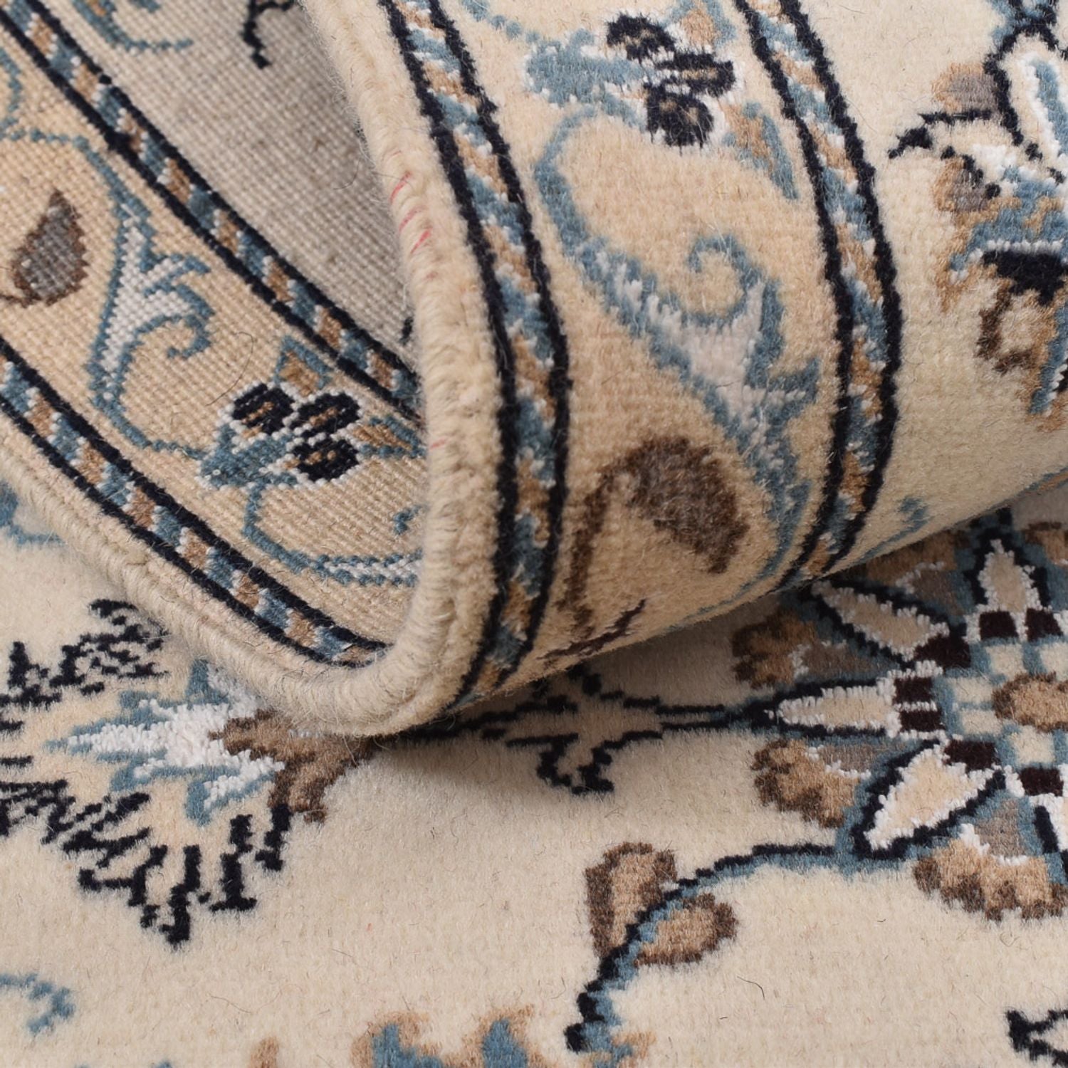 Tapis de couloir Tapis persan - Nain - 182 x 79 cm - beige