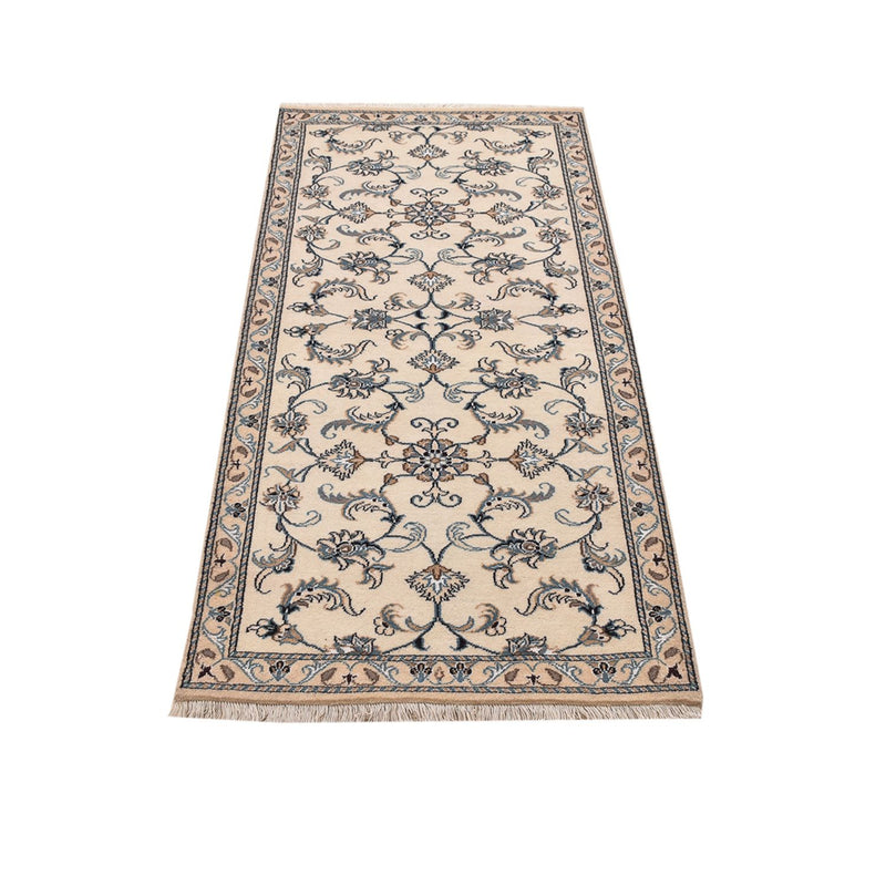 Tapis de couloir Tapis persan - Nain - 182 x 79 cm - beige