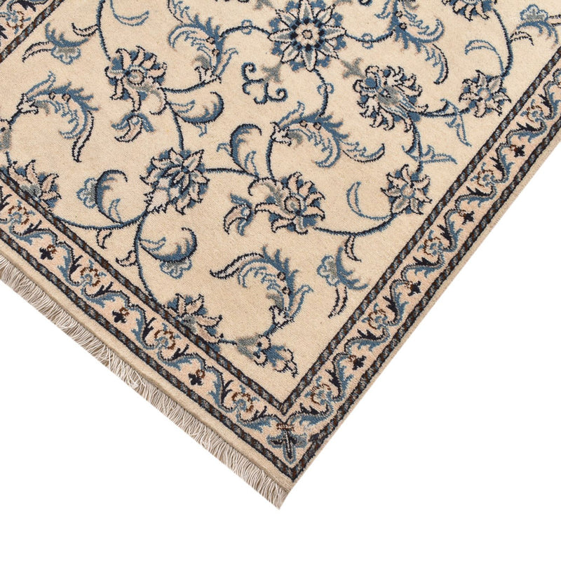 Tapis de couloir Tapis persan - Nain - 200 x 80 cm - beige