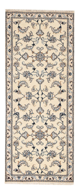 Tapis de couloir Tapis persan - Nain - 193 x 80 cm - beige