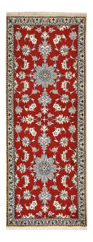 Tapis de couloir Tapis persan - Nain - 209 x 80 cm - rouge