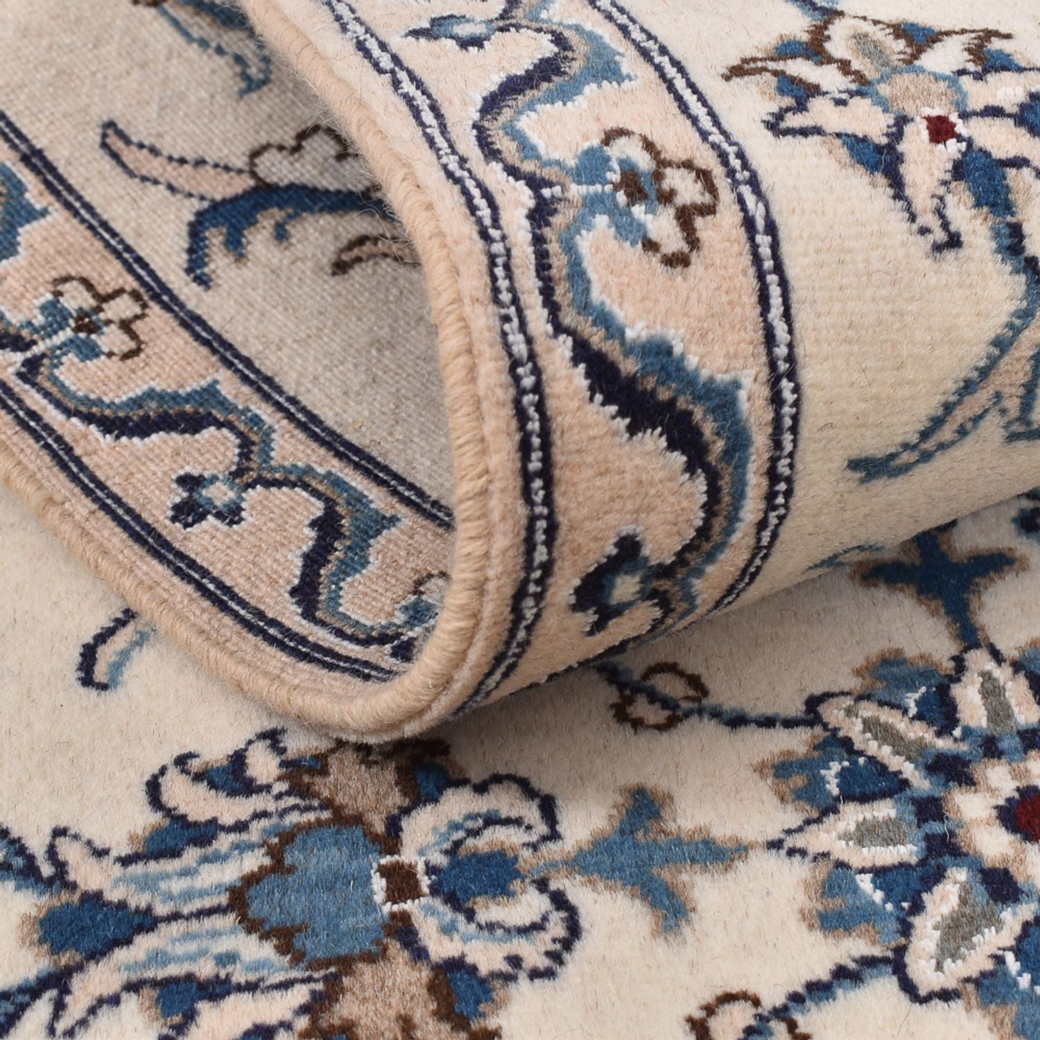Tapis de couloir Tapis persan - Nain - 190 x 80 cm - beige