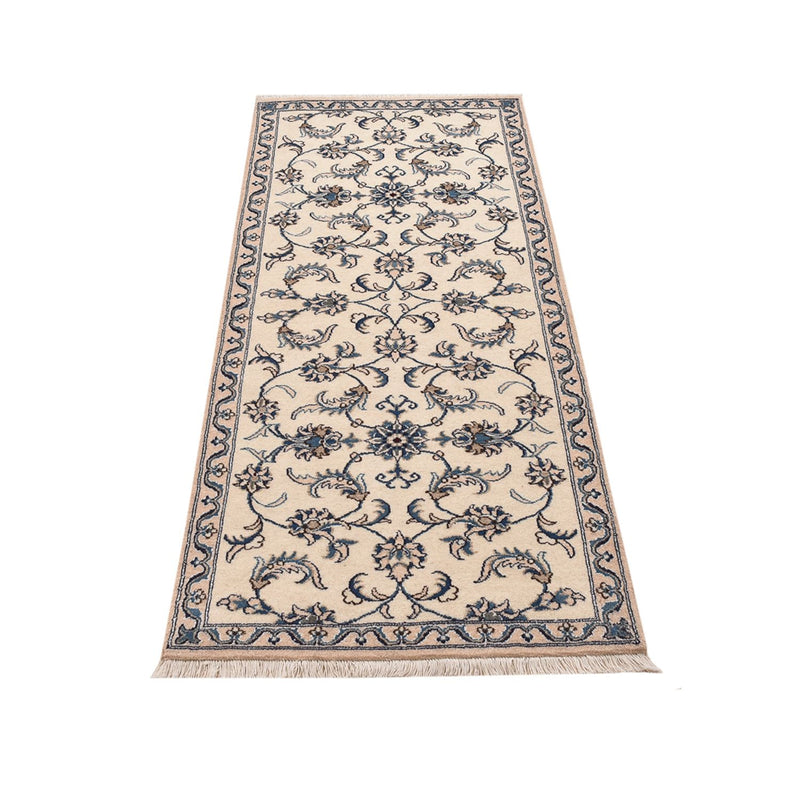 Tapis de couloir Tapis persan - Nain - 190 x 80 cm - beige