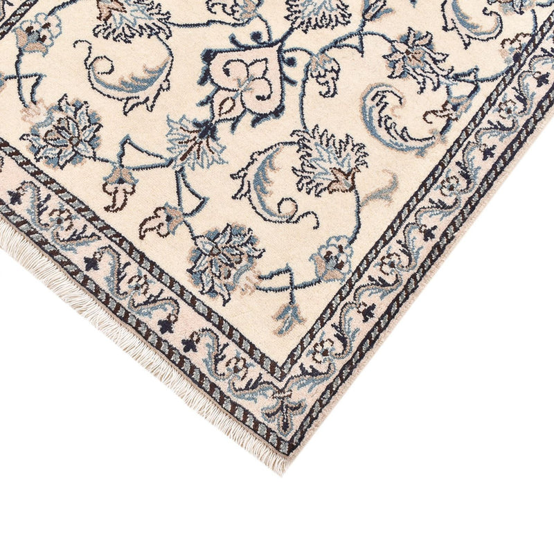 Tapis persan - Nain - 137 x 71 cm - gris clair