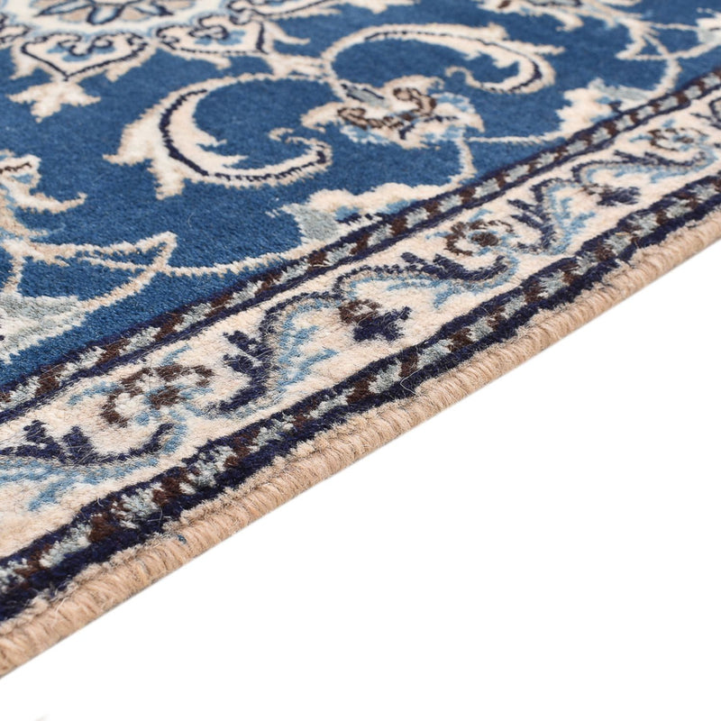 Tapis persan - Nain - 140 x 70 cm - bleu