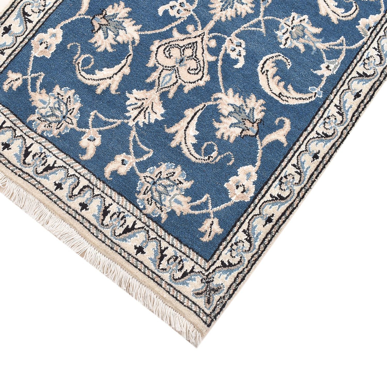 Tapis persan - Nain - 146 x 68 cm - bleu