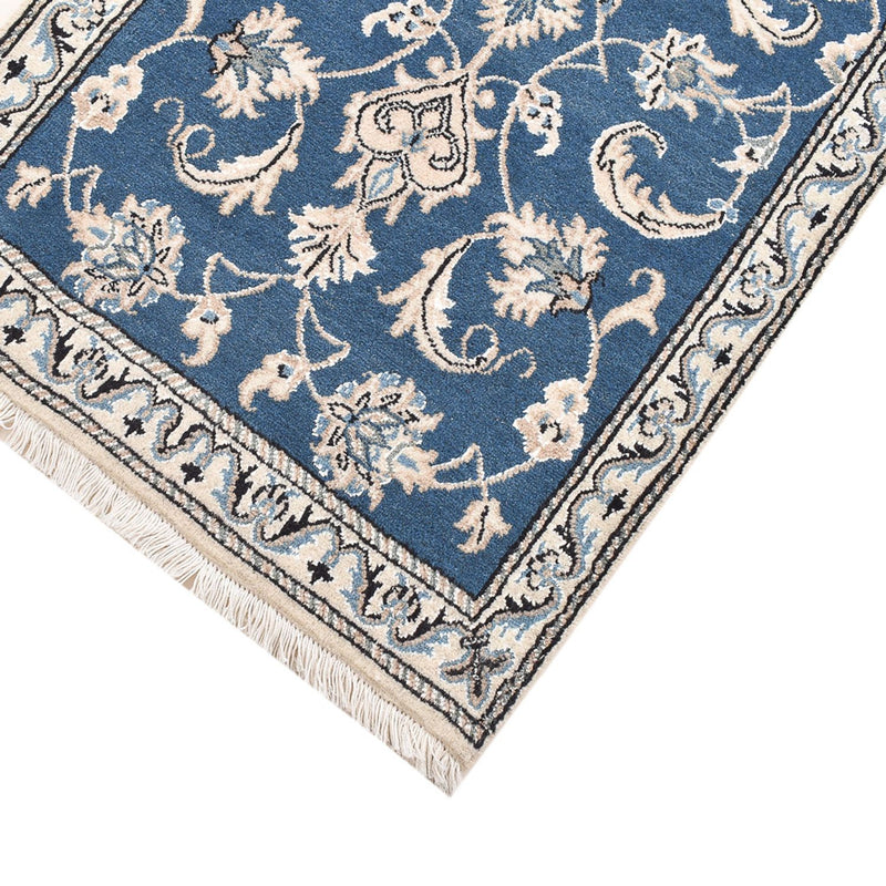 Tapis persan - Nain - 146 x 68 cm - bleu