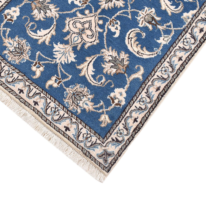 Tapis persan - Nain - 136 x 70 cm - bleu