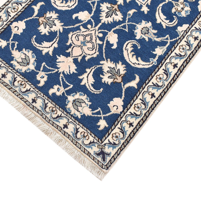 Tapis persan - Nain - 135 x 69 cm - bleu