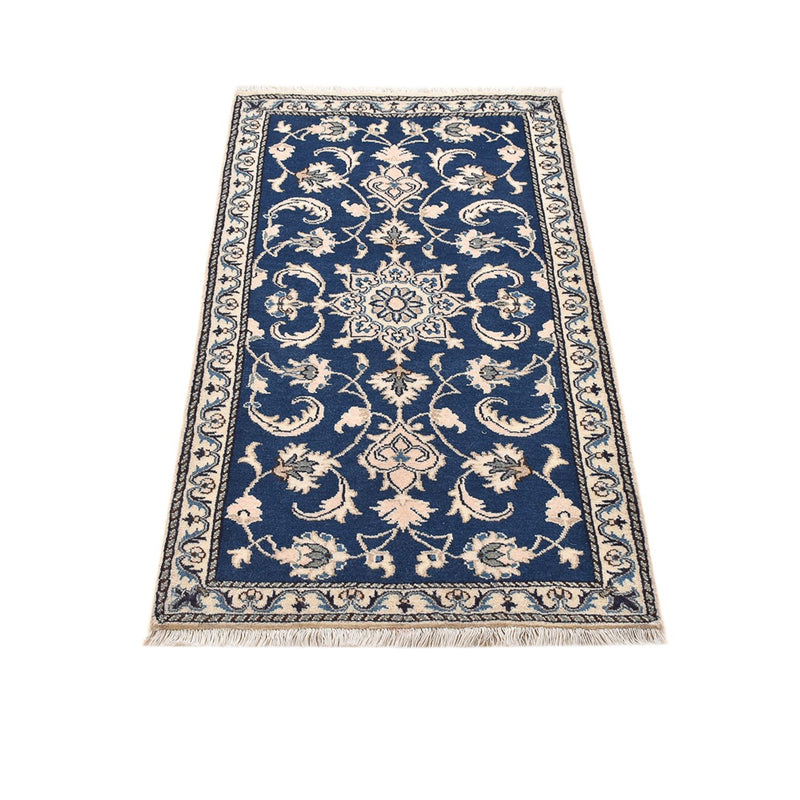 Tapis persan - Nain - 135 x 69 cm - bleu