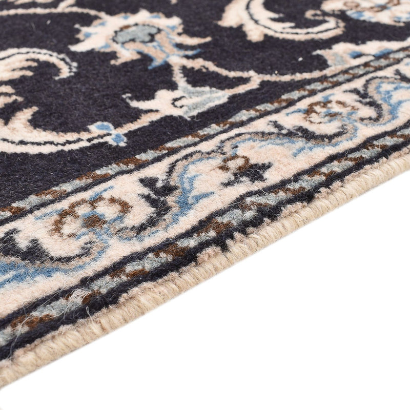 Tapis persan - Nain - 136 x 70 cm - bleu foncé