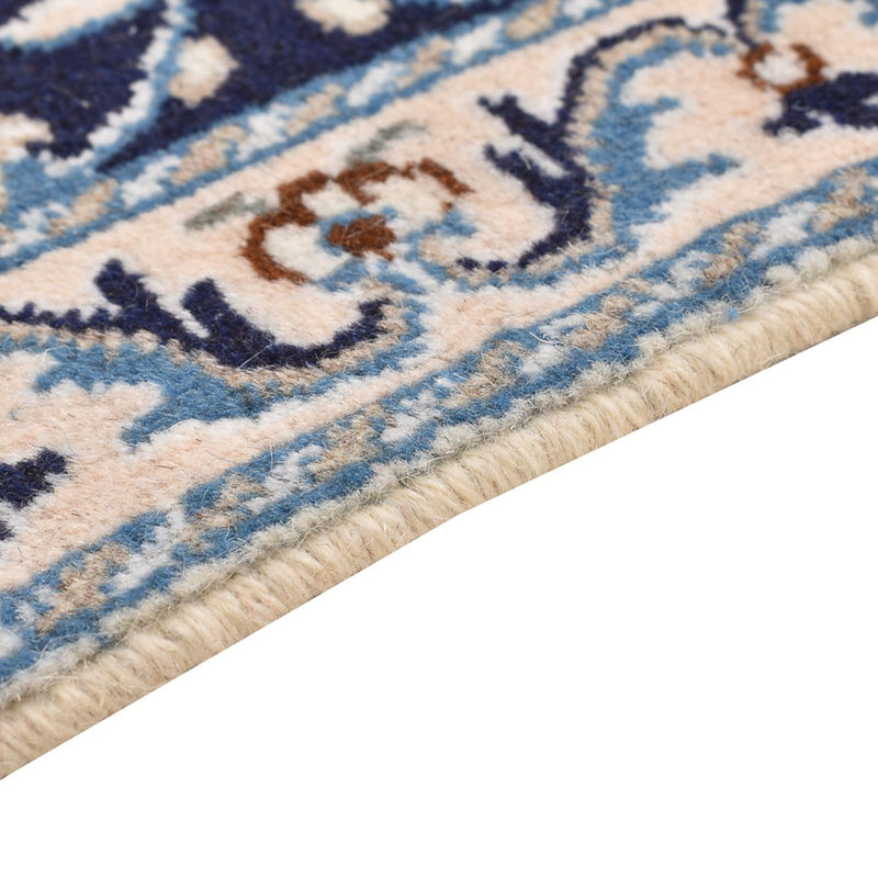 Tapis persan - Nain - 90 x 60 cm - bleu foncé