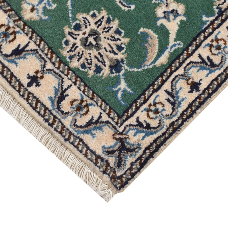 Tapis persan - Nain - 87 x 60 cm - vert