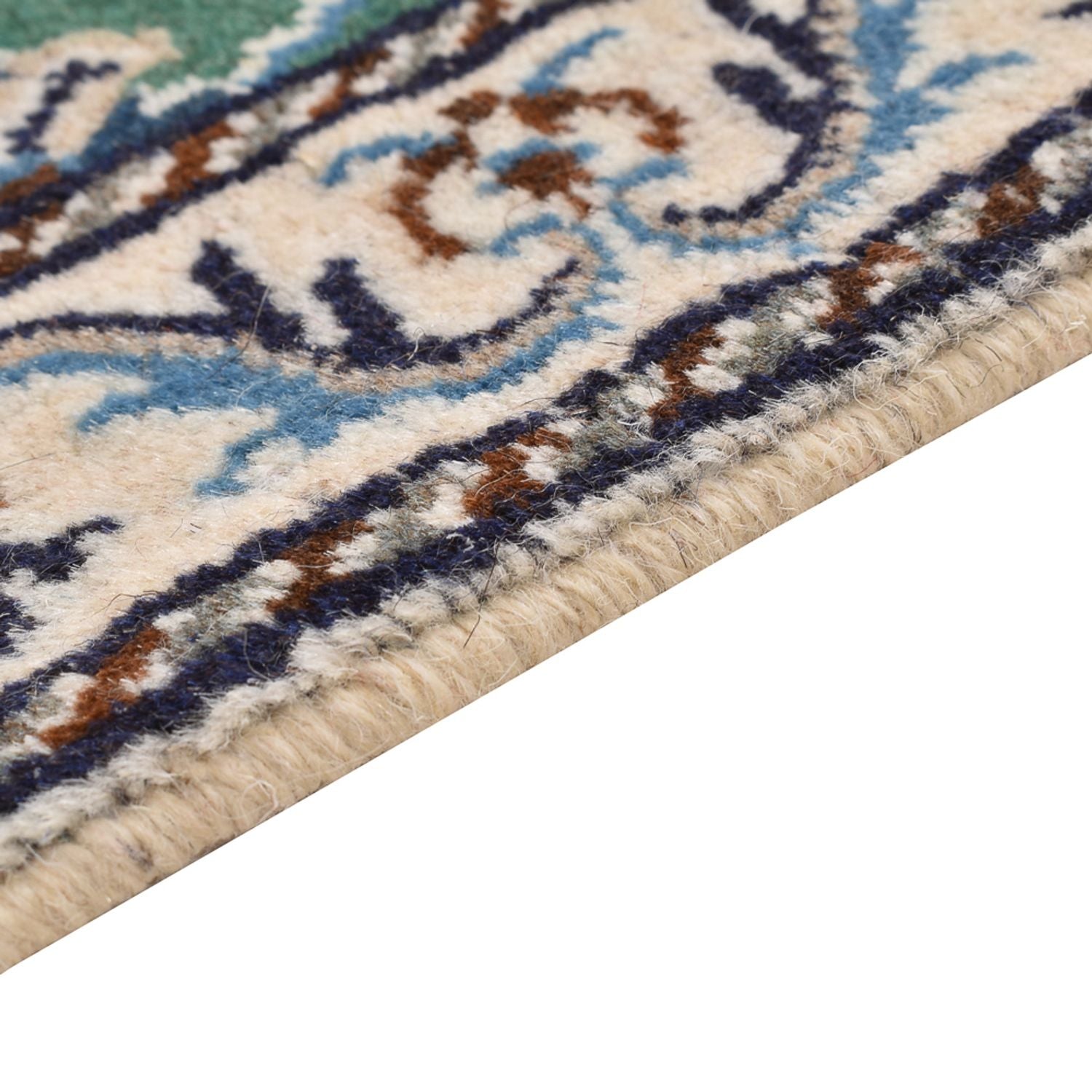 Tapis persan - Nain - 87 x 60 cm - vert