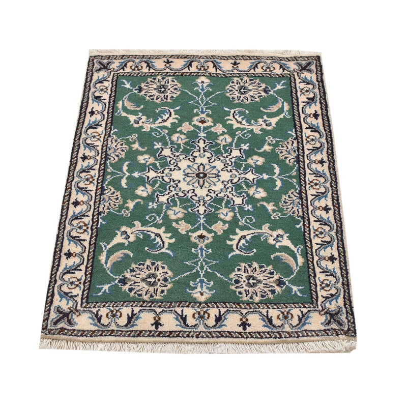 Tapis persan - Nain - 87 x 60 cm - vert