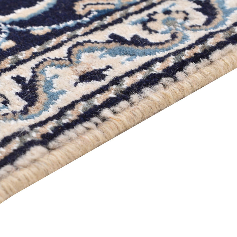 Tapis persan - Nain - 90 x 57 cm - bleu foncé
