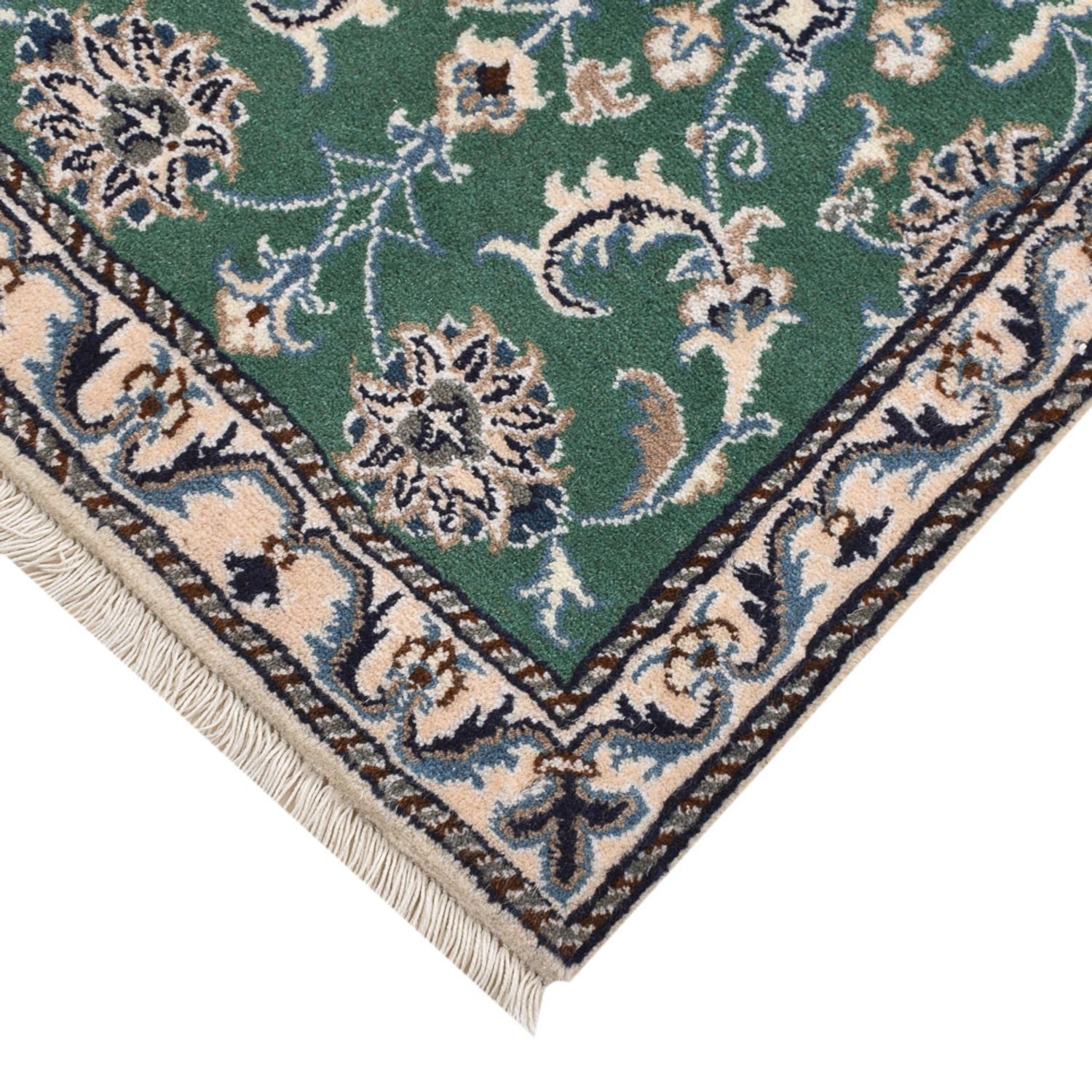 Tapis persan - Nain - 90 x 57 cm - vert